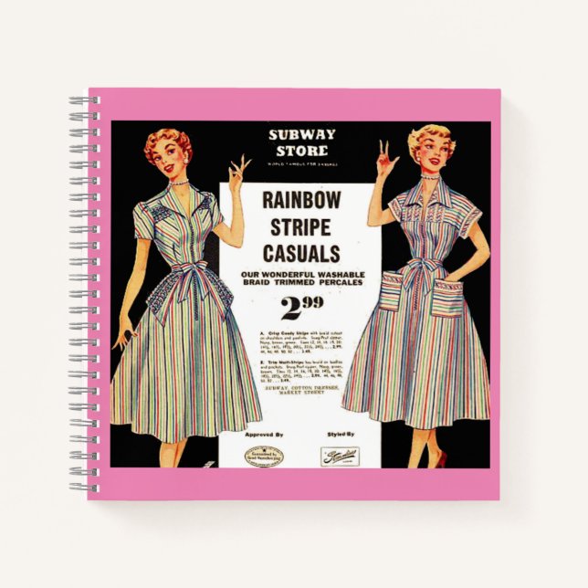 1953 Gimbels Subway Store dress ad Notebook (Front)