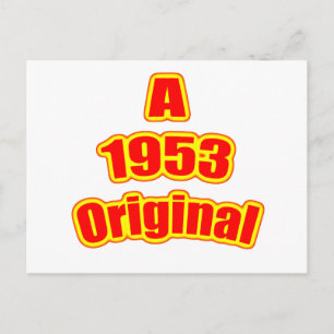 1953  Original Red Postcard