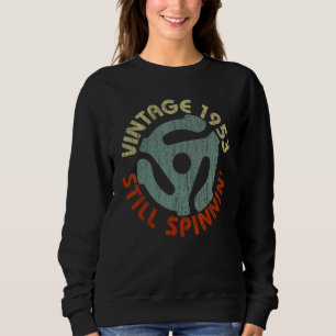 1953 Retro Vintage 72nd Birthday 45 RPM Vinyl Reco Sweatshirt