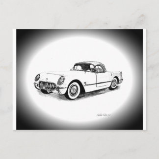 1954 Chevrolet Corvette Postcard