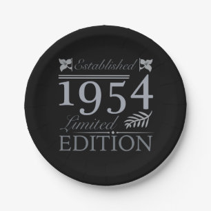 1954 Limited Edition 70 Years Old Paper Plate