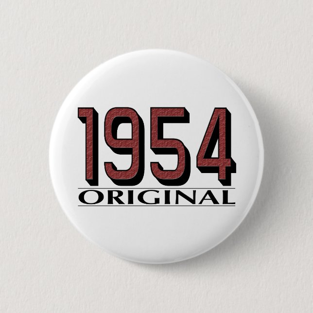 1954 Original 6 Cm Round Badge (Front)