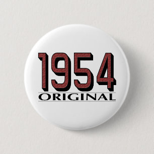 1954 Original 6 Cm Round Badge
