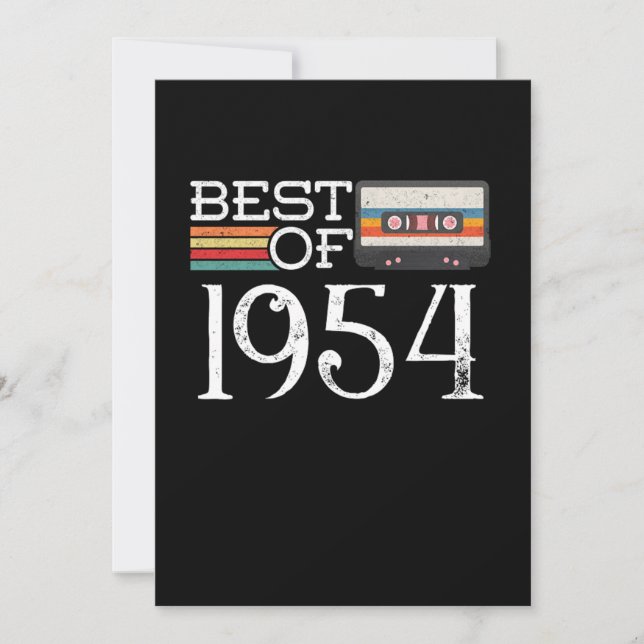 1954 Vintage 66 th Birthday Anniversary Gift Invitation (Front)