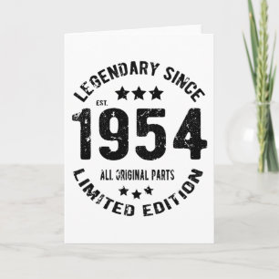 1954 Vintage Birthday Card