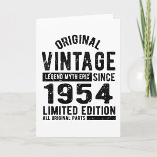 1954 Vintage Birthday Card