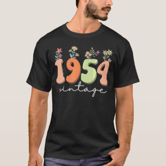 1954 Wildflowers 69 Years Old 69Th Birthday Women T-Shirt