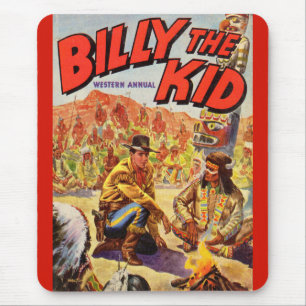 1955 Billy the Kid Western Annual cover Mouse Mat