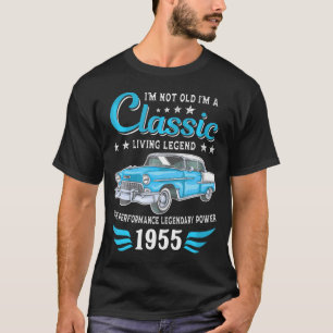 1955 Birthday Car For Legends Born In 1955 T-Shirt