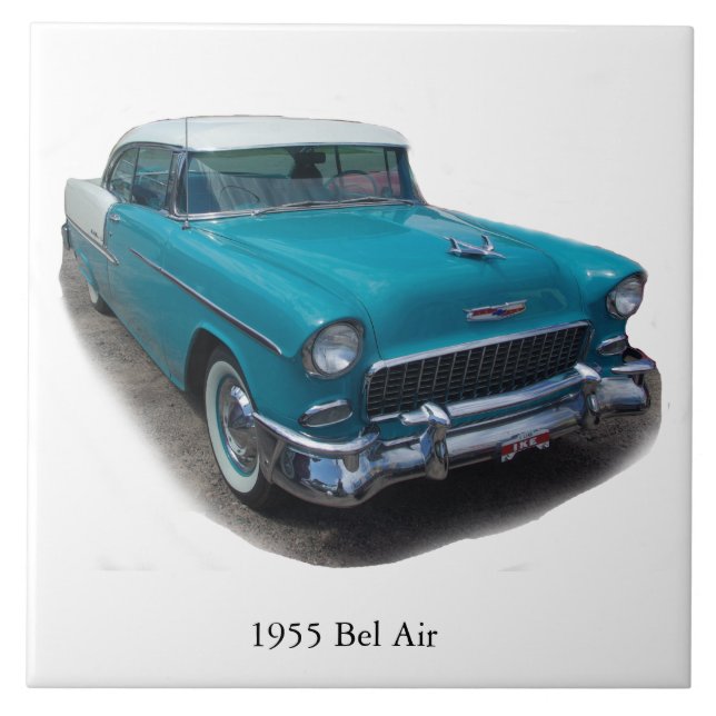1955 Blue/White Bel Air tile (Front)