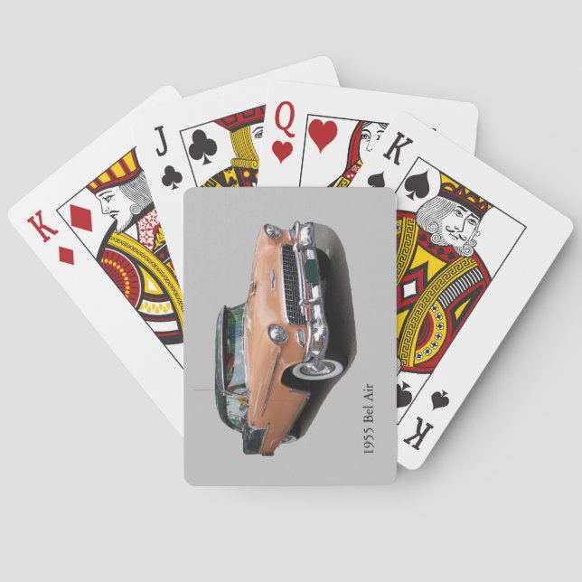 1955 Brown Bel Air playing cards (Back)