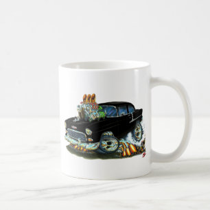 1955 Chevy150-210 Black Car Coffee Mug