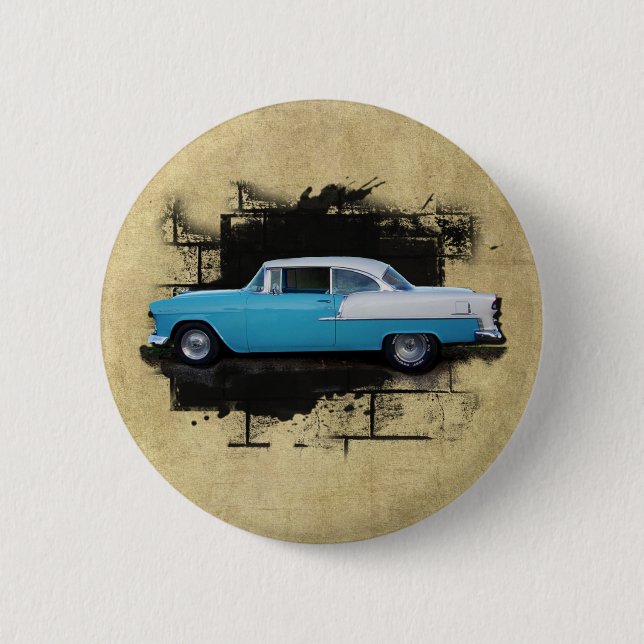 1955 Chevy Bel Air- Classic Cars-  Button (Front)