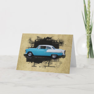 1955 Chevy Bel Air- Classic Cars- Card