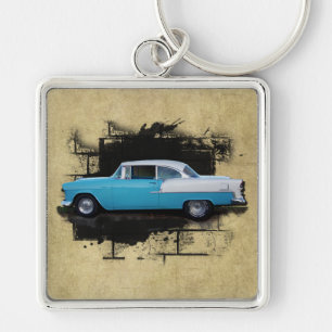 1955 Chevy Bel Air- Classic Cars-Keychain Key Ring