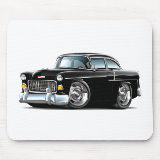 1955 Chevy Belair Black Car Mouse Mat