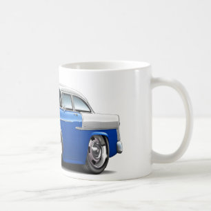 1955 Chevy Belair Blue-White Car Coffee Mug