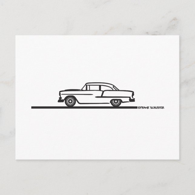 1955 Chevy Hardtop Post Postcard (Front)