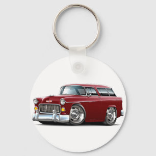 1955 Chevy Nomad Maroon Car Key Ring
