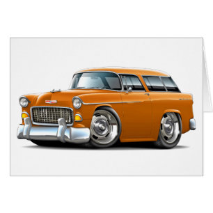 1955 Chevy Nomad Orange Car