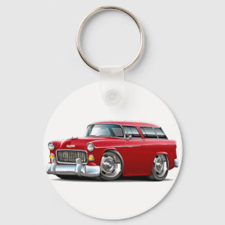 1955 Chevy Nomad Red Car Key Ring