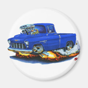 1955 Chevy Pickup Blue Truck Magnet