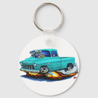 1955 Chevy Pickup Turquoise Truck Key Ring