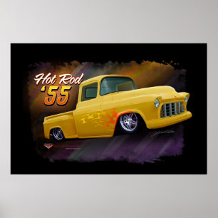 1955 Chevy truck poster