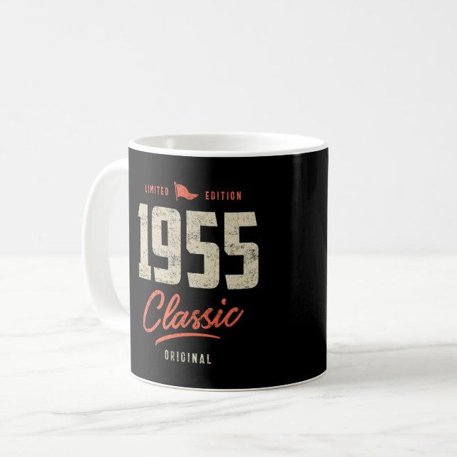 1955 Classic Birthday Gift Coffee Mug (Front Left)