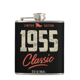 1955 Classic Birthday Gift Hip Flask