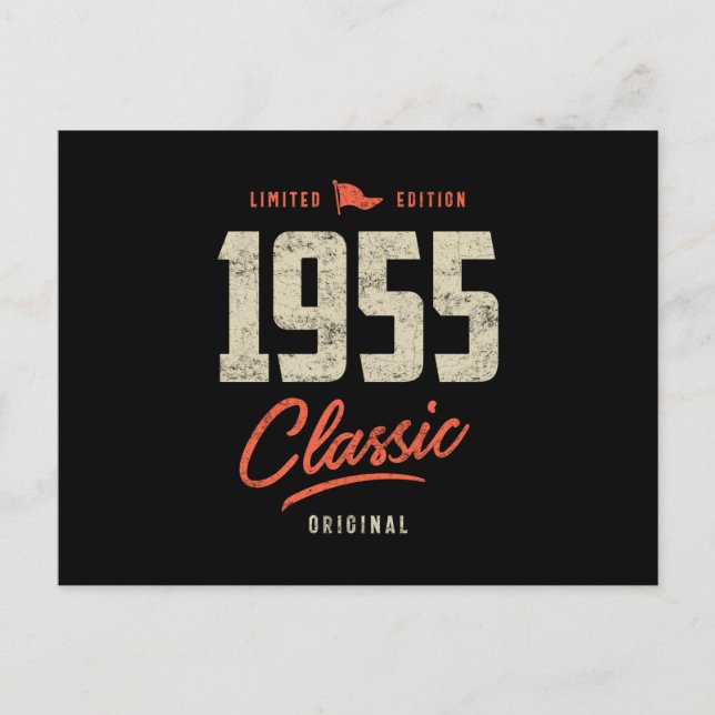 1955 Classic Birthday Gift Postcard (Front)