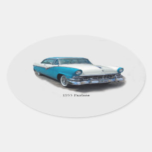1955 Fairlane Oval Sticker