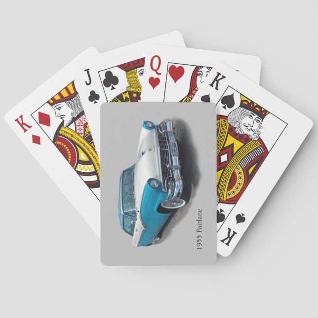 1955 Fairlane playing cards (Back)