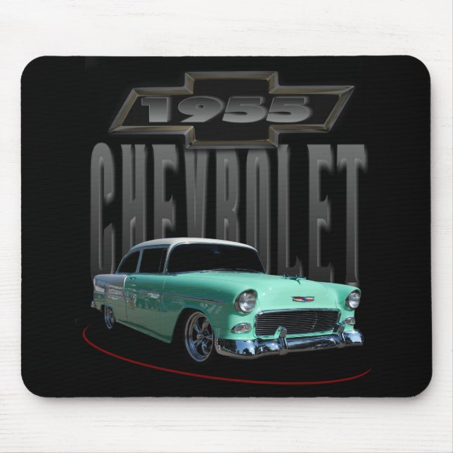 1955 Green Sedan Mouse Mat (Front)