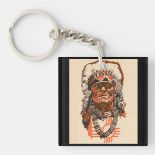 1955 Indian chief from Billy the Kid (UK) comics Key Ring