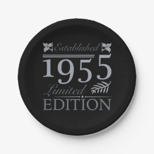 1955 Limited Edition 70th Birthday Paper Plate