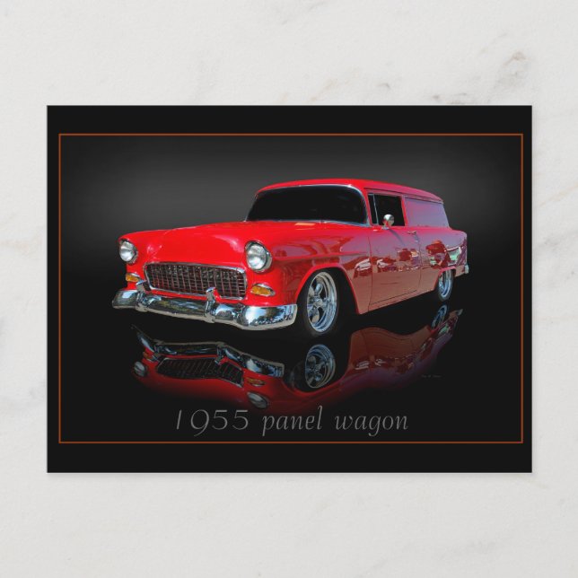 1955 panel wagon postcard (Front)