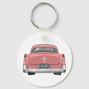 1955 Pink Cadillac Key Ring