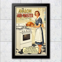 1955 Vintage Avalon Air-Master Oven Advertising