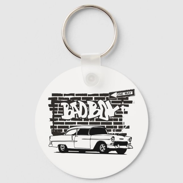 1955 Vintage Chevy Bad Boy Key Ring (Front)