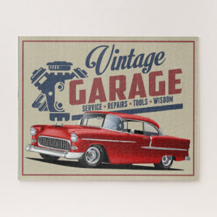 1955 Vintage Garage Jigsaw Puzzle