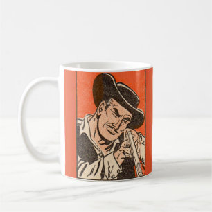 1955 Western bad guy with rifle from Billy the Kid Coffee Mug