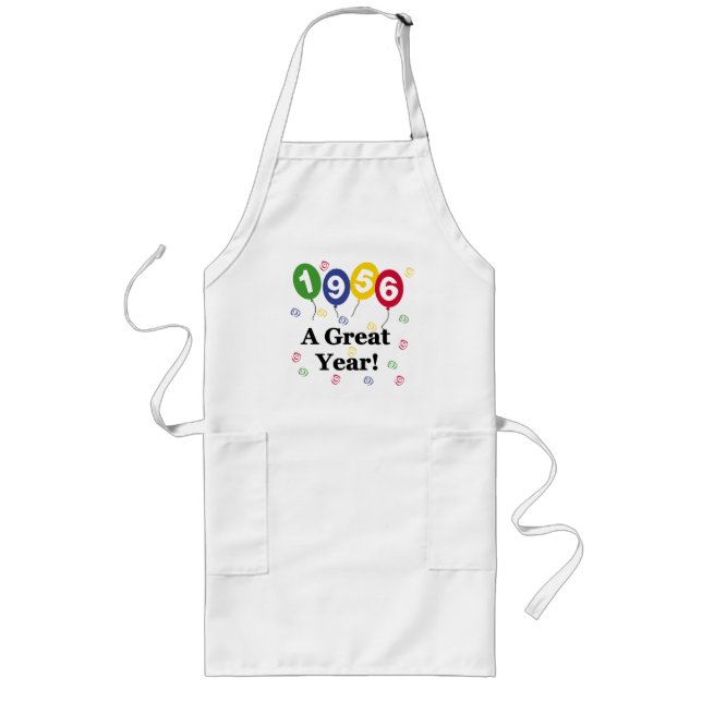 1956 A Great Year Birthday Long Apron (Front)