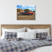 1956 chevy bel air street rod canvas print (Insitu(Bedroom))