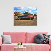 1956 chevy bel air street rod canvas print (Insitu(LivingRoom))