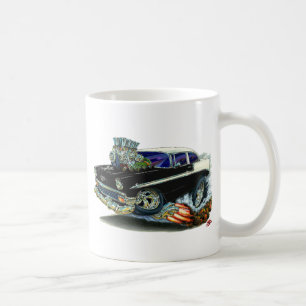 1956 Chevy Belair Black Car Coffee Mug