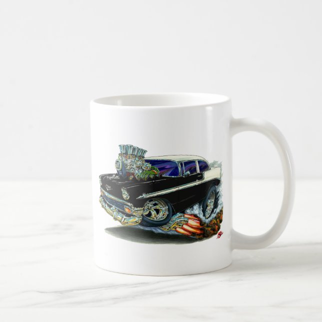 1956 Chevy Belair Black Car Coffee Mug (Right)