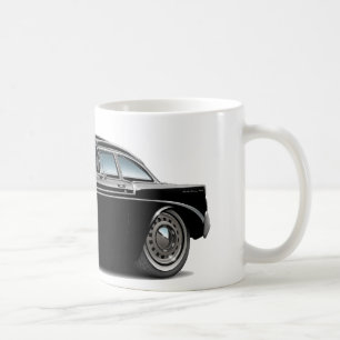 1956 Chevy Belair Black Car Coffee Mug