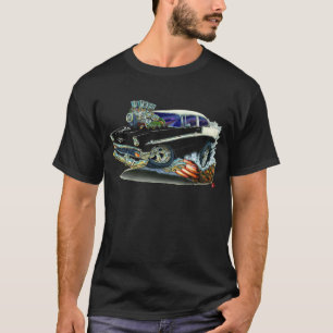 1956 Chevy Belair Black Car T-Shirt
