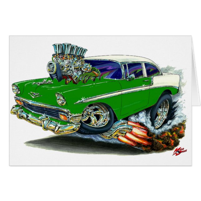 1956 Chevy Belair Green Car (Front Horizontal)
